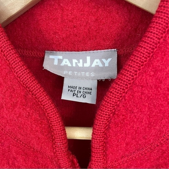 Tanjay Colourful Wool Vest Women’s Petite Large Red Pink Floral Appliqué Winter - Picture 3 of 13